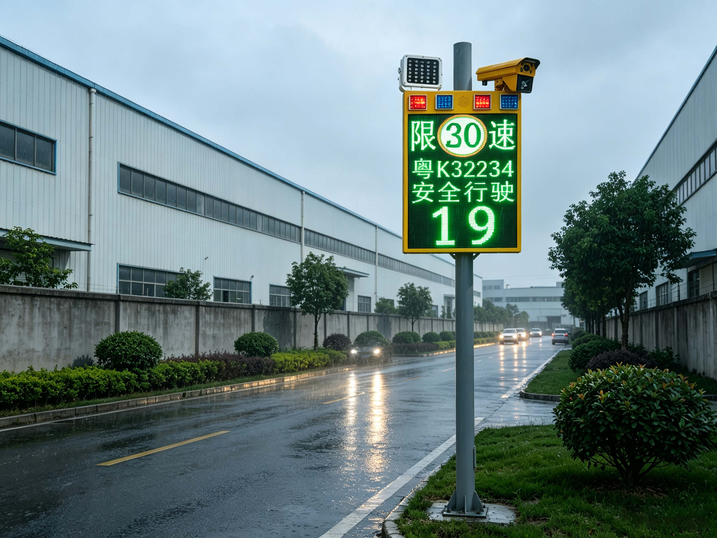 大庆太阳能会车预警一体机-思创斯克